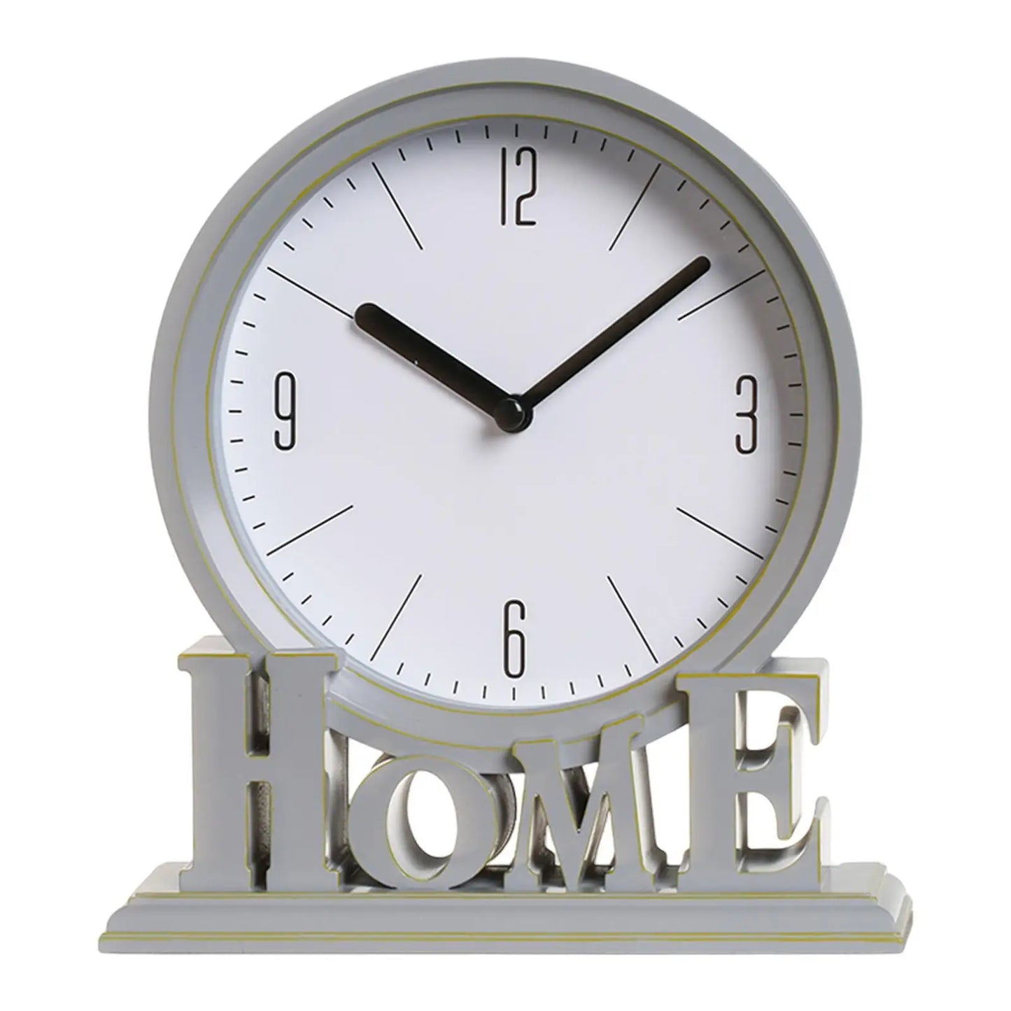 Avelena | Vintage Schreibtischuhr – Stille Uhr – Zuhause – Tischuhr – Dekorativ – 18,5 x 6 x 20,6 cm