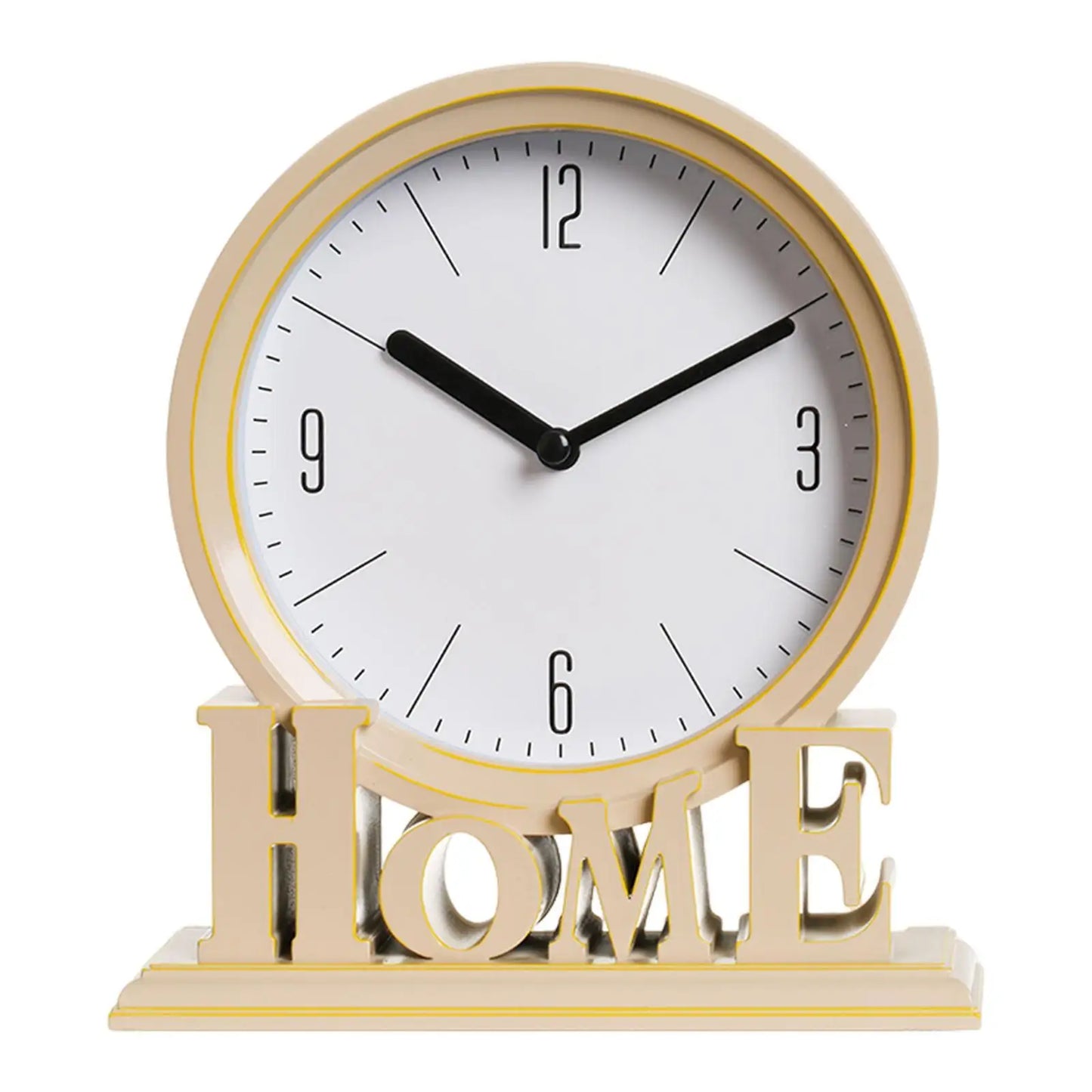 Avelena | Vintage Schreibtischuhr – Stille Uhr – Zuhause – Tischuhr – Dekorativ – 18,5 x 6 x 20,6 cm
