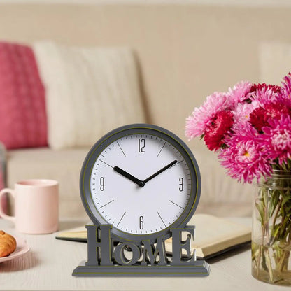 Avelena | Vintage Schreibtischuhr – Stille Uhr – Zuhause – Tischuhr – Dekorativ – 18,5 x 6 x 20,6 cm