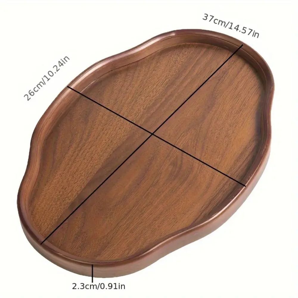 Avelena | Vintage-Style Bambus Servierplatte