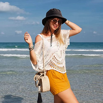 Avelena | Brisa Wasserdichter Faltbarer Bucket Hat Spf 50+ Breiter Rand Sonnenhut Sicher In Der Sonne