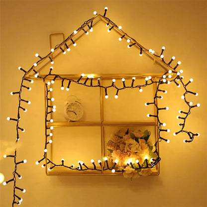 Avelena | TwinkleWave – Wasserdichte LED-Lichterkette für Außen