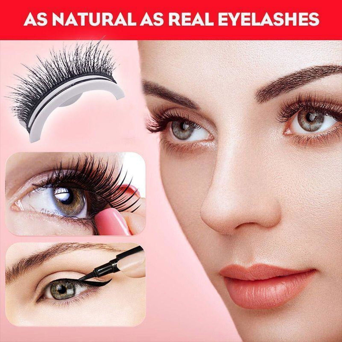 Avelena | Wasserdicht Wiederverwendbare Selbstklebende Wimpern