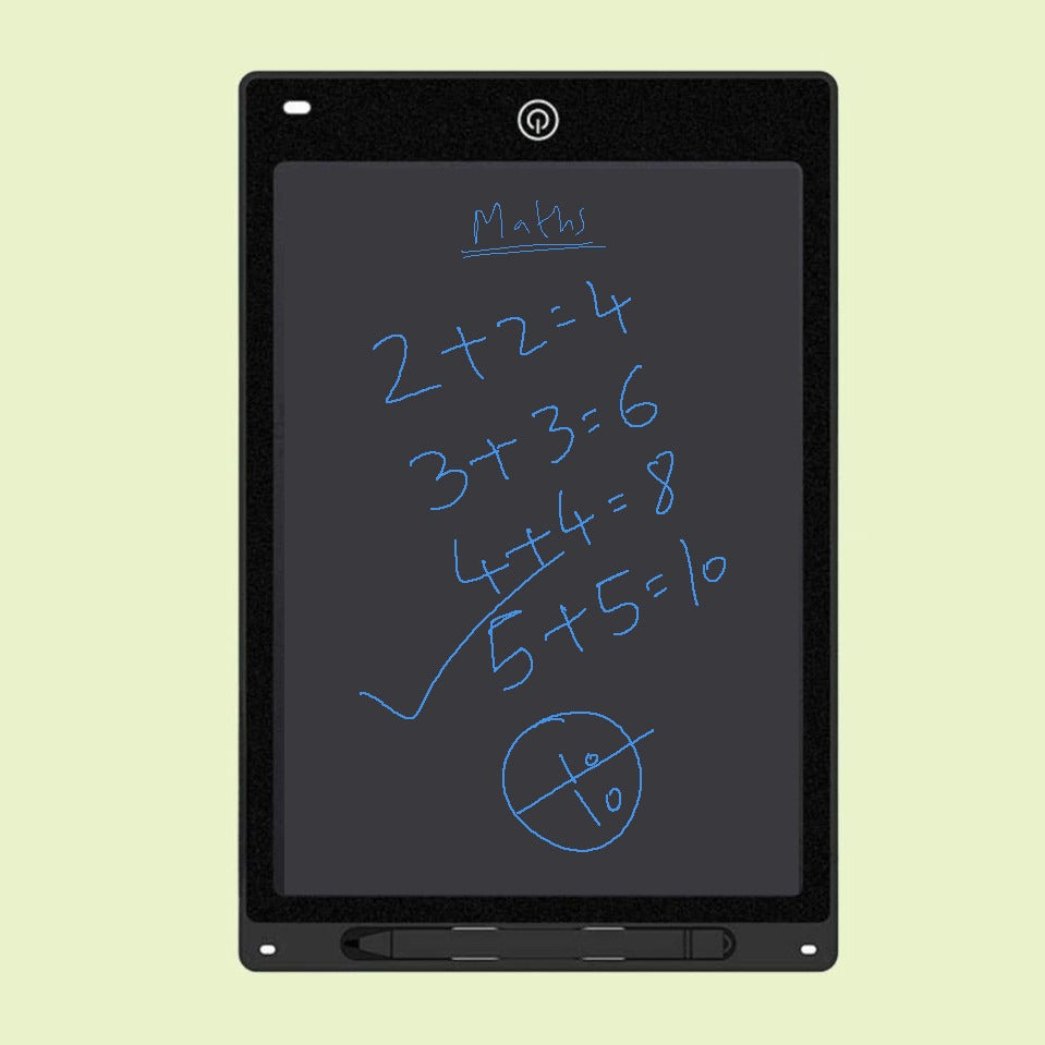 Avelena | 12-Zoll LCD-Schreibtafel - Radierbares Kritzelbrett für Kinder, wiederverwendbares Lern-Notizbuch