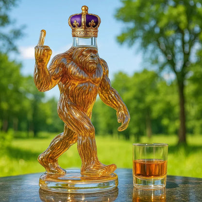 Avelena | Whiskey Decanter Funny Bigfoot Glass Bottle