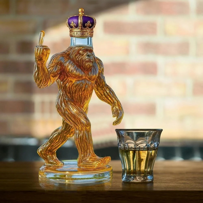 Avelena | Whiskey Decanter Funny Bigfoot Glass Bottle