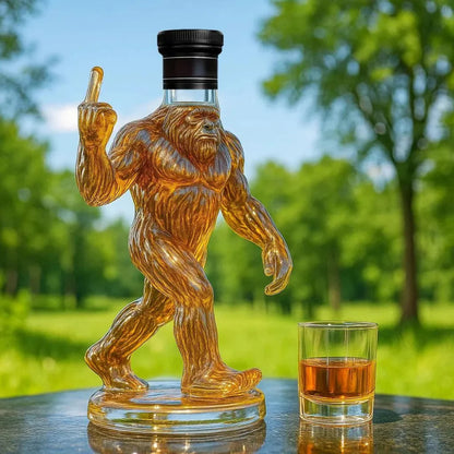Avelena | Whiskey Decanter Funny Bigfoot Glass Bottle