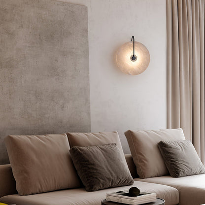 Avelena | Weiße Alabaster-Wandlampe