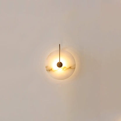 Avelena | Weiße Alabaster-Wandlampe
