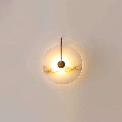 Avelena | Weiße Alabaster-Wandlampe
