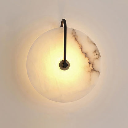 Avelena | Weiße Alabaster-Wandlampe