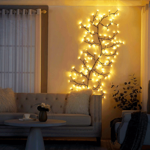 Avelena | Wine LED Weingarten-Lichterkette – 144 flexible LEDs mit 8 Modi für Innen- und Außenbereich