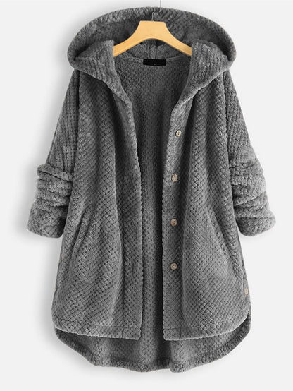 Avelena | Winter Wendbare Fleece- Kapuzenjacke