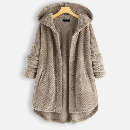 Avelena | Winter Wendbare Fleece- Kapuzenjacke
