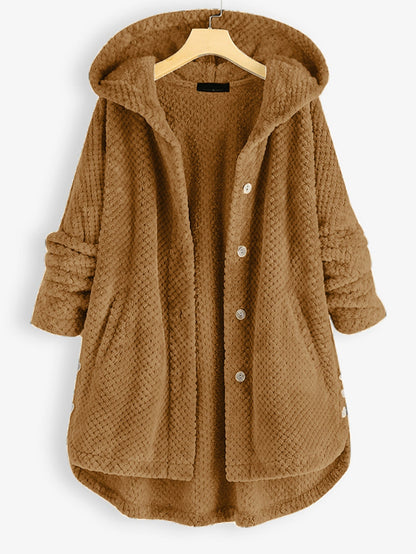 Avelena | Winter Wendbare Fleece- Kapuzenjacke