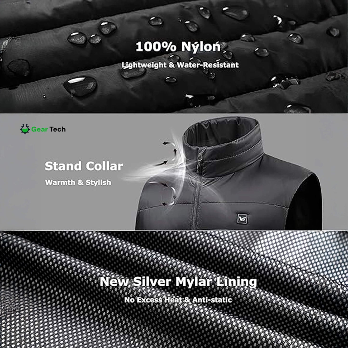 Avelena | Damen beheiztes Gilet | 9 Heizzonen, anpassbare Temperatureinstellungen & leichtes Design für Aktivitäten bei kaltem Wetter