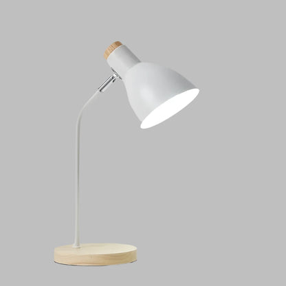 Avelena | Holztischlampe – Kreative skandinavische Schreibtischlampe aus Holz und Metall
