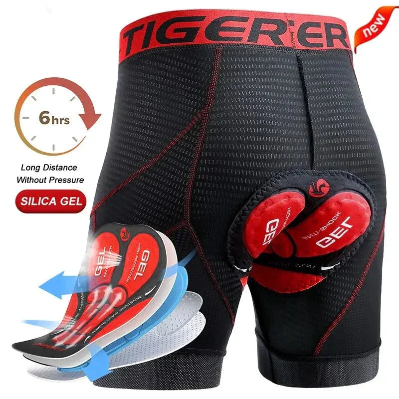Avelena | Atmungsaktive Mesh-Radshorts mit Gelpolster | Stoßfeste Radshorts für Herren