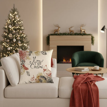 Avelena | Festliche 18-Zoll Samtkissenbezug mit verstecktem Reißverschluss für Weihnachtsdekoration