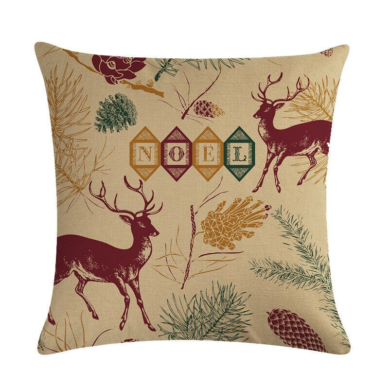 Avelena | Festliche 18-Zoll Samtkissenbezug mit verstecktem Reißverschluss für Weihnachtsdekoration