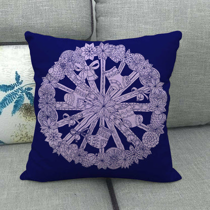 Avelena | Festliche 18-Zoll Samtkissenbezug mit verstecktem Reißverschluss für Weihnachtsdekoration