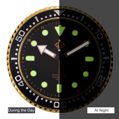 Avelena | Stille Leuchtende Wanduhr