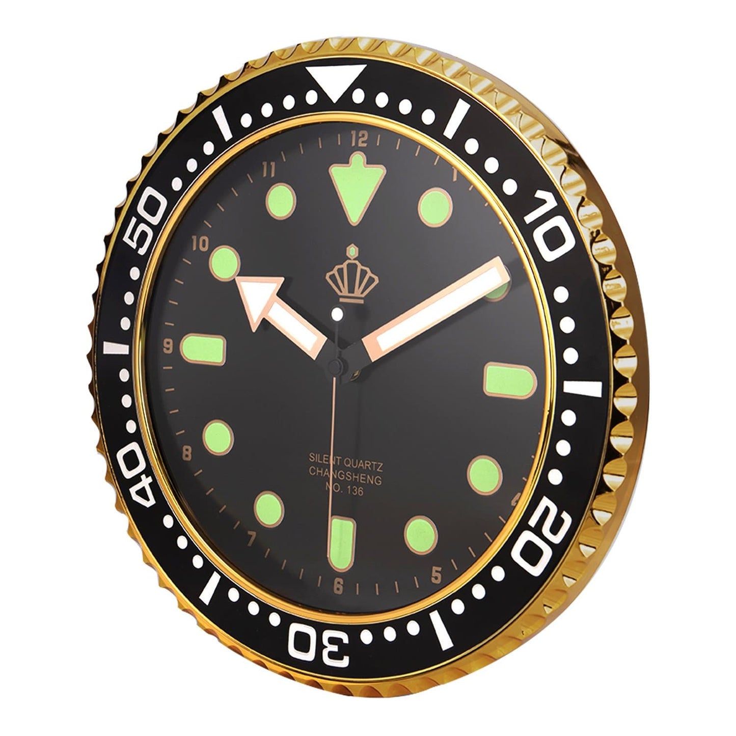 Avelena | Stille Leuchtende Wanduhr