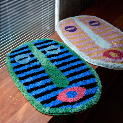 Avelena | Badematte Abstraktes Gesicht