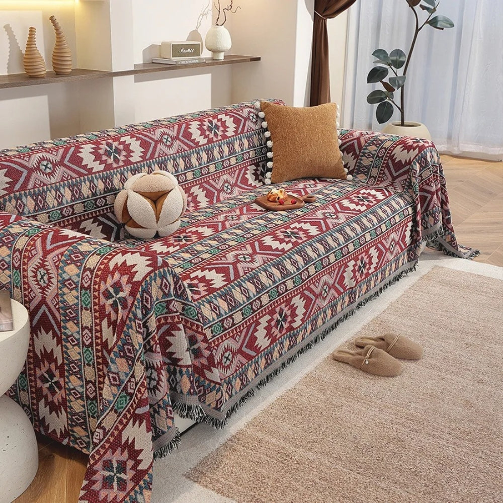 Avelena | Zarela Boho Chenille Sofabezug