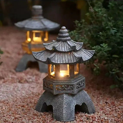 Avelena | ZenGlow - Solar Gartenlampe Pagode Statue für draußen