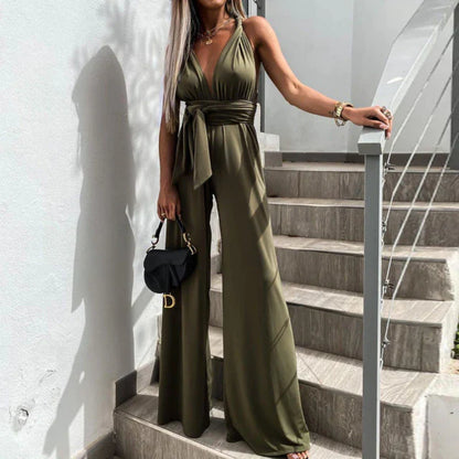 Avelena - Sexy Jumpsuit mit Gürtel