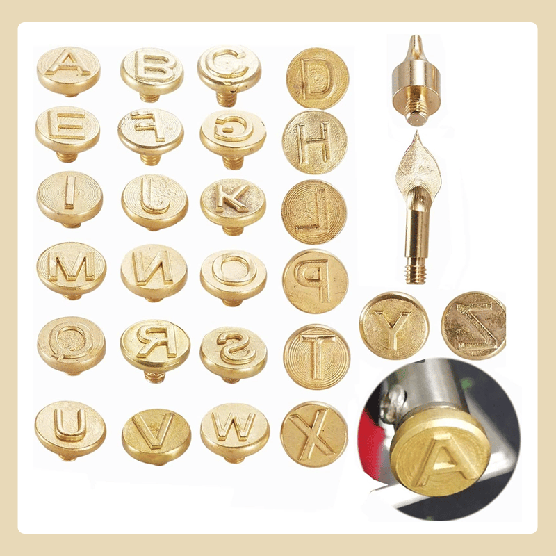 Avelena | 26 Letters Kupferform —DIY Holzbrand-/Schnitzset