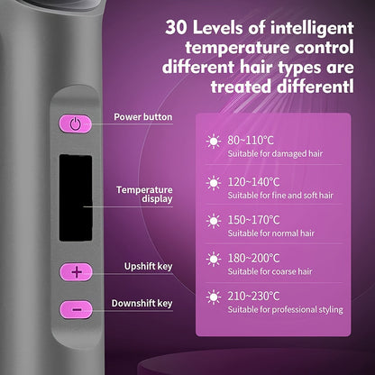 Avelena | StyleBeam | Professioneller Glättungs- und Lockenkamm für schnelles tägliches Styling