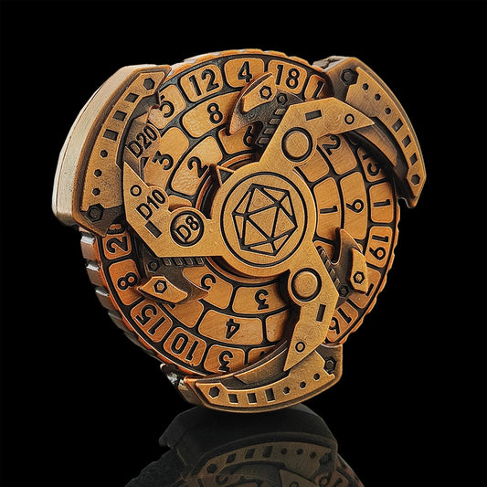 Avelena | 7-in-1 Fidget Spinner Polyhedral Metal Würfel