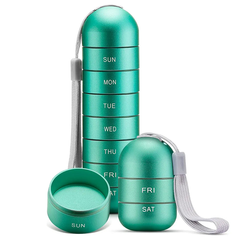 Avelena | 7 Tage Tragbarer Tabletten Organizer Für Reisen