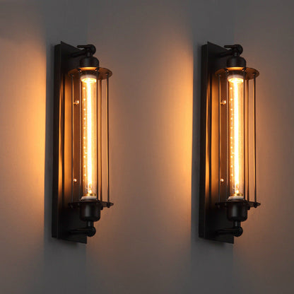 Avelena | Industrielle Flöten Wandlampe