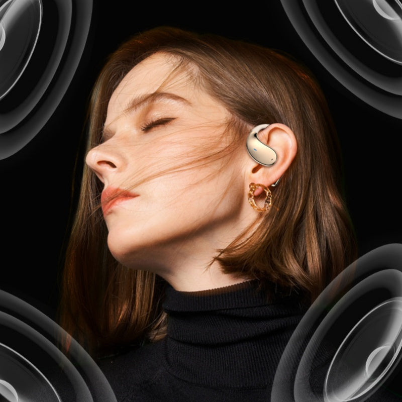 Avelena | Drahtlose Ohrhörer mit offenem Ohr und LED-Display