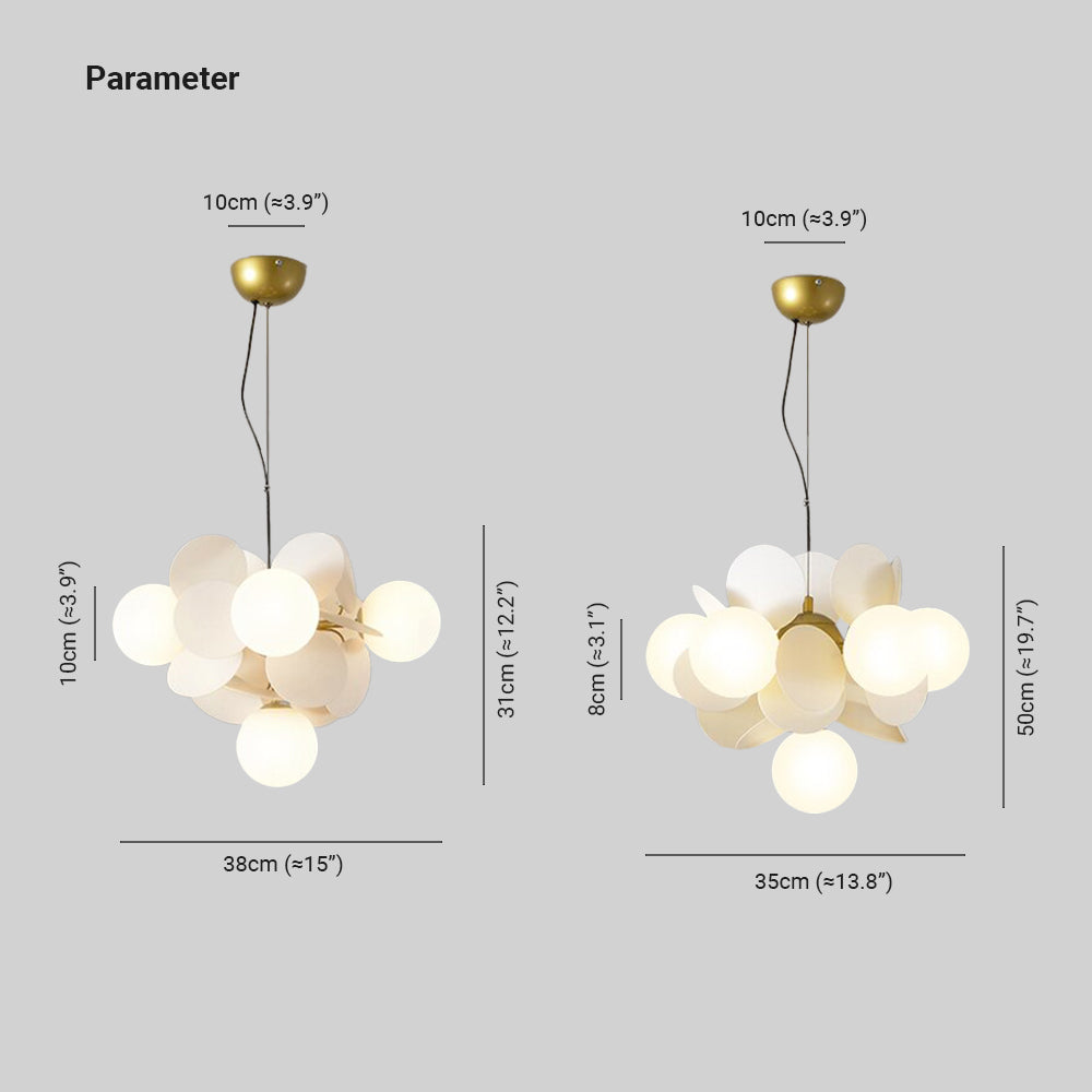 Avelena | Blumenzweig Kronleuchter Wohnzimmer