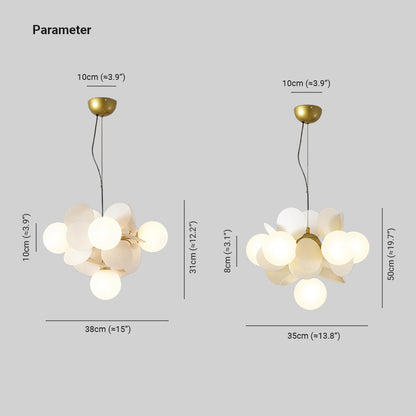 Avelena | Blumenzweig Kronleuchter Wohnzimmer