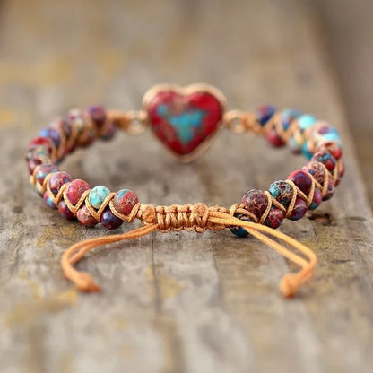 Avelena | Herz Jasper Armband