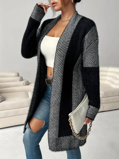 Avelena | Anspruchsvoller, Gemütlicher Cardigan mit Farbblock