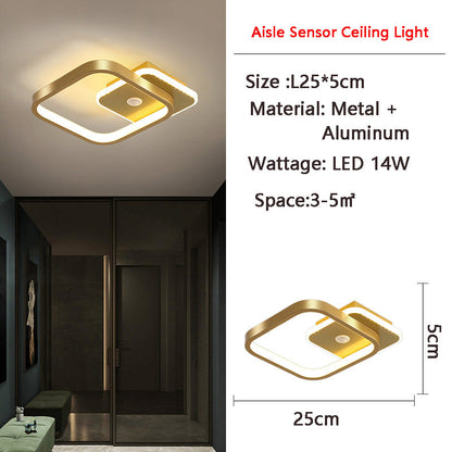 Avelena | MotionGlide PIR-Bewegungssensor LED Deckenleuchte | Intelligente Beleuchtung | Energieeffizient | Perfekt für Flur & Badezimmer