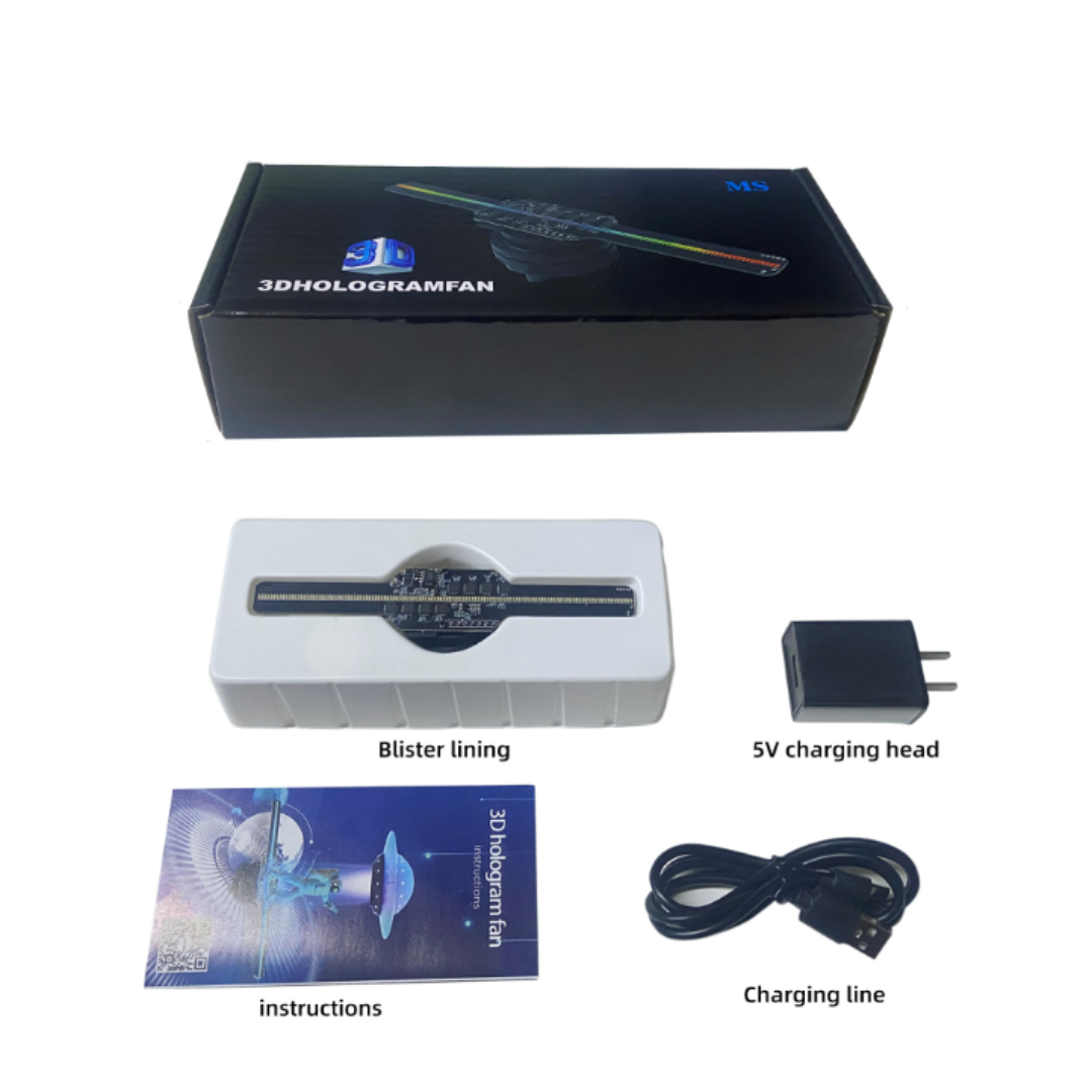 Avelena | Holographfan 3D Holographische Led-Projektor