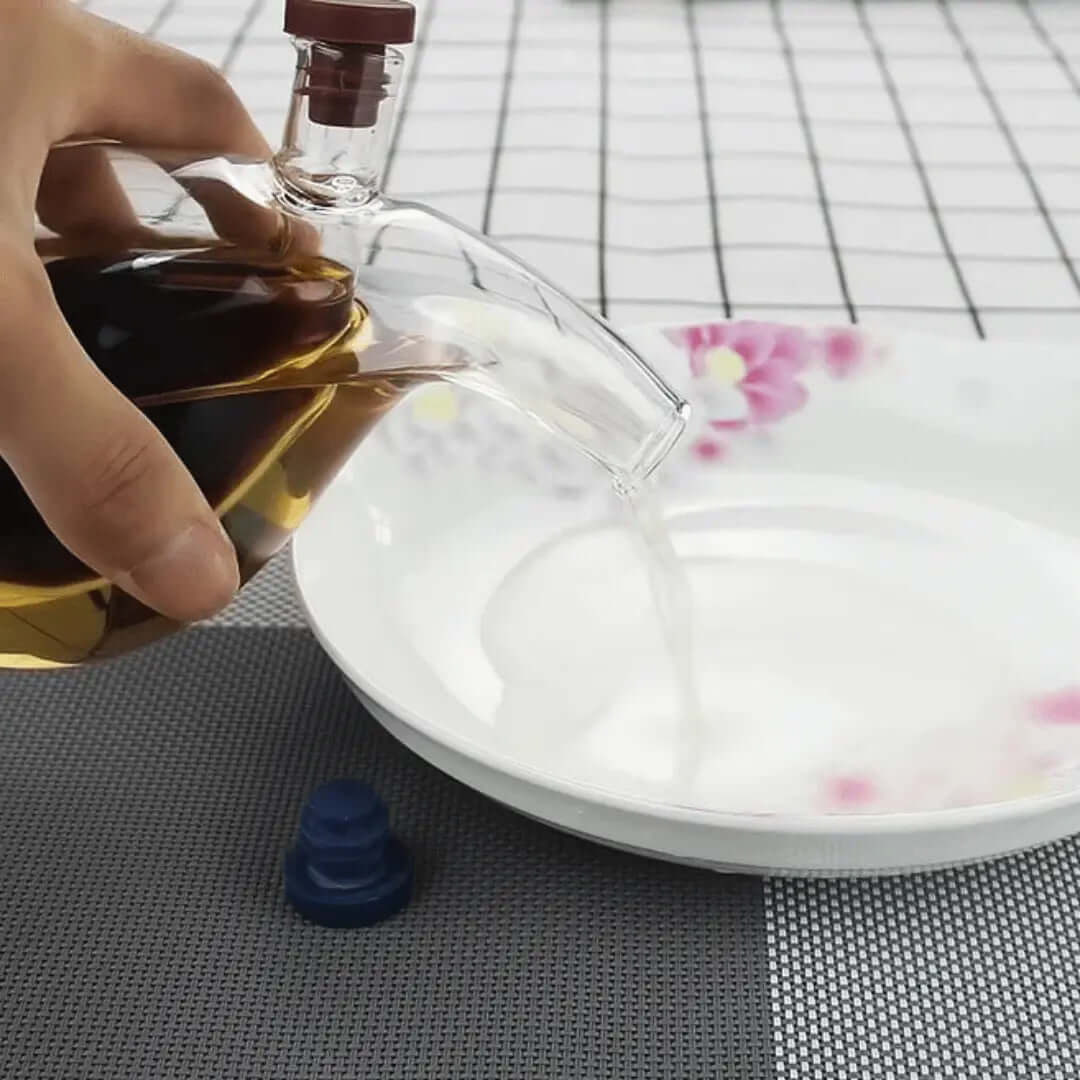 Avelena | Doppelter Öl & Essigspender aus Glas