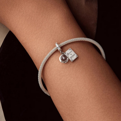 Avelena | Luxyglo Sterling Silber Kaffee- und Buch Anhänger