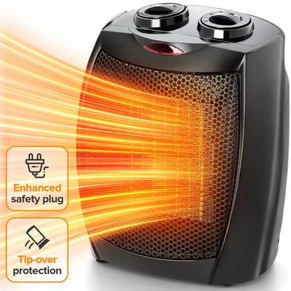Avelena | Tragbarer Kompakter 950W/1500W Heizlüfter mit Thermostat - ETL Zertifiziert