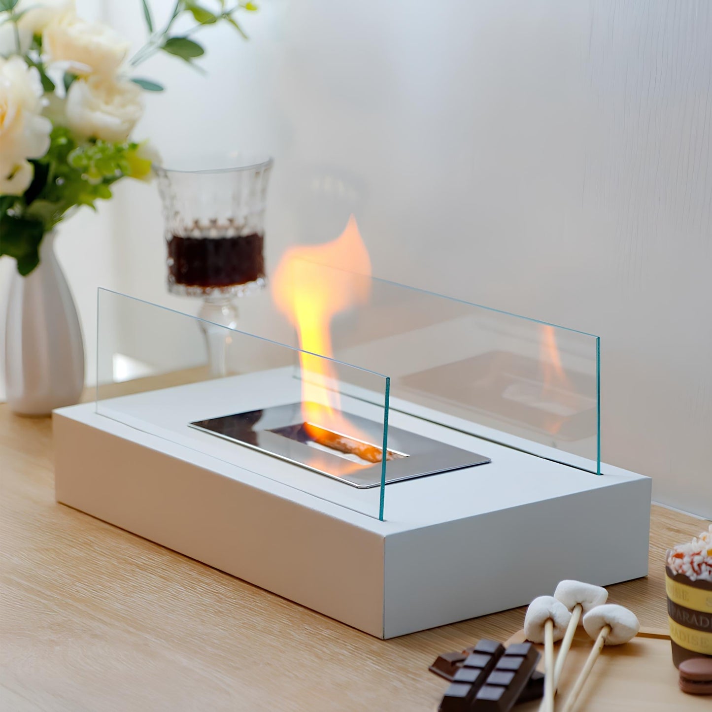 Avelena | Luxus Tischfeuerstelle für Innen & Außen