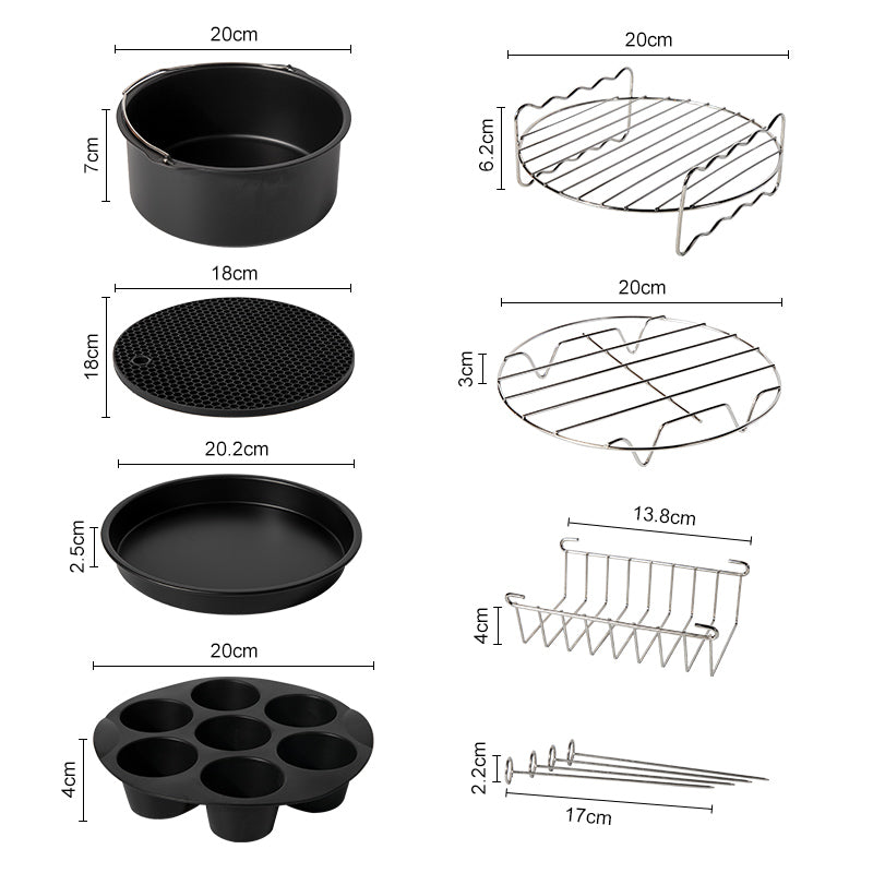Avelena | Set Komplettes Zubehör für Die Airfryer