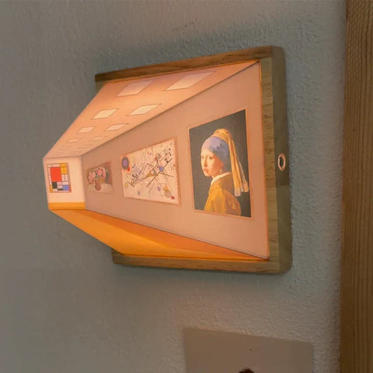 Avelena | 3D Brillenfreie Galerie Optische Täuschung Wandlampe & Nachtlicht