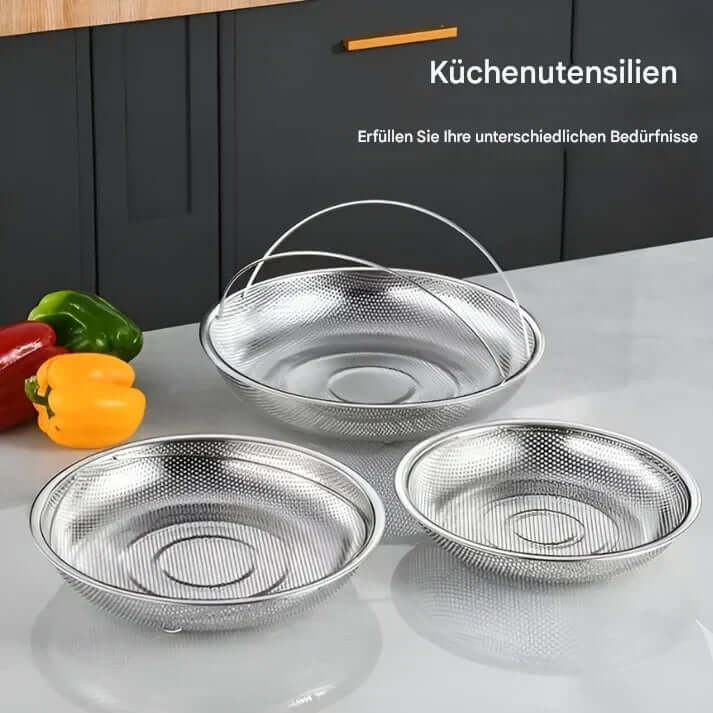 Avelena | Edelstahl Dampfgarer, Dampfkorb Gemüsekorb
